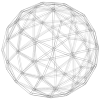Wireframe Shape Pentakis Snub Dodecahedron - Thumbnail 8