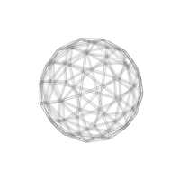 Wireframe Shape Pentakis Snub Dodecahedron - Thumbnail 9