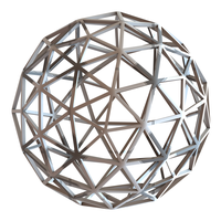 Wireframe Shape Pentakis Snub Dodecahedron - Thumbnail 13