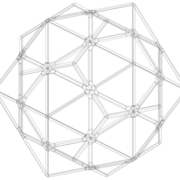Wireframe Shape Compound of Dodecahedron and Icosahedron - Thumbnail 9