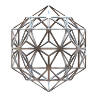 Wireframe Shape Compound of Dodecahedron and Icosahedron - Thumbnail 14