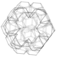Wireframe Shape Penta Flake Dodecahedron - Thumbnail 2