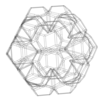 Wireframe Shape Penta Flake Dodecahedron - Thumbnail 3