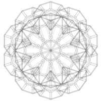 Wireframe Shape Penta Flake Dodecahedron - Thumbnail 4