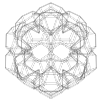 Wireframe Shape Penta Flake Dodecahedron - Thumbnail 5