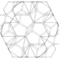 Wireframe Shape Penta Flake Dodecahedron - Thumbnail 8
