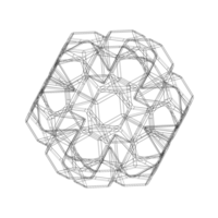 Wireframe Shape Penta Flake Dodecahedron - Thumbnail 9