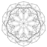 Wireframe Shape Penta Flake Dodecahedron - Thumbnail 10