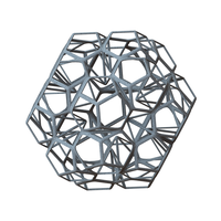 Wireframe Shape Penta Flake Dodecahedron - Thumbnail 12