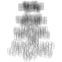 Plastic Snowflake Tree - Thumbnail 1