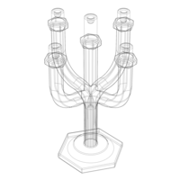 Hexagonal Candle Tree Holders - Thumbnail 2