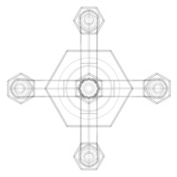 Hexagonal Candle Tree Holders - Thumbnail 4