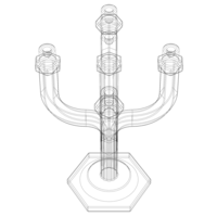 Hexagonal Candle Tree Holders - Thumbnail 5