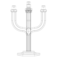 Hexagonal Candle Tree Holders - Thumbnail 6
