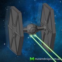 Low Poly Tie Fighter - Star Wars - Thumbnail 3
