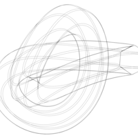 Wireframe Shape Hexagonal Trefoil Knot - Thumbnail 1