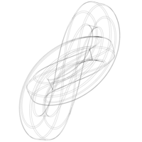Wireframe Shape Hexagonal Trefoil Knot - Thumbnail 7