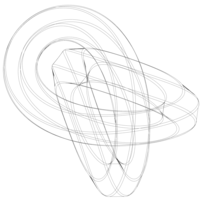 Wireframe Shape Hexagonal Trefoil Knot - Thumbnail 10