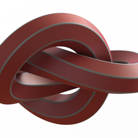 Wireframe Shape Hexagonal Trefoil Knot - Thumbnail 11