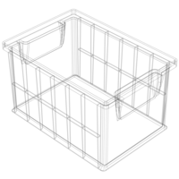 Stackable Storage Bin Capacity 2 Litres - Thumbnail 2