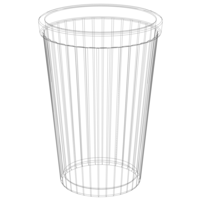 Faceted Plastic Mug - Thumbnail 1