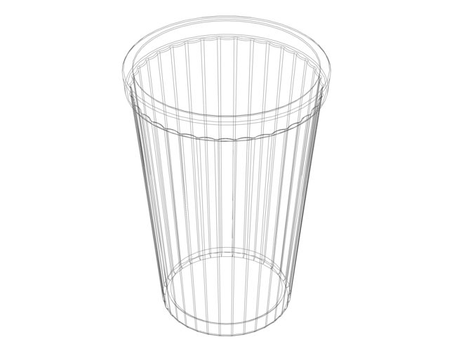 Faceted Plastic Mug 3D Print 543606