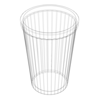 Faceted Plastic Mug - Thumbnail 2