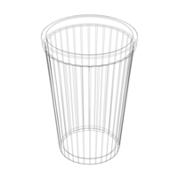 Faceted Plastic Mug - Thumbnail 3