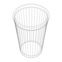 Faceted Plastic Mug - Thumbnail 5
