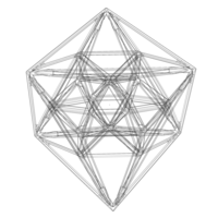 Wireframe Shape Geometric 24-Cell - Thumbnail 3