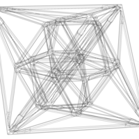 Wireframe Shape Geometric 24-Cell - Thumbnail 7