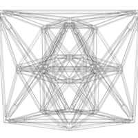 Wireframe Shape Geometric 24-Cell - Thumbnail 8