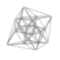 Wireframe Shape Geometric 24-Cell - Thumbnail 9