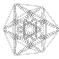Wireframe Shape Geometric 24-Cell - Thumbnail 10