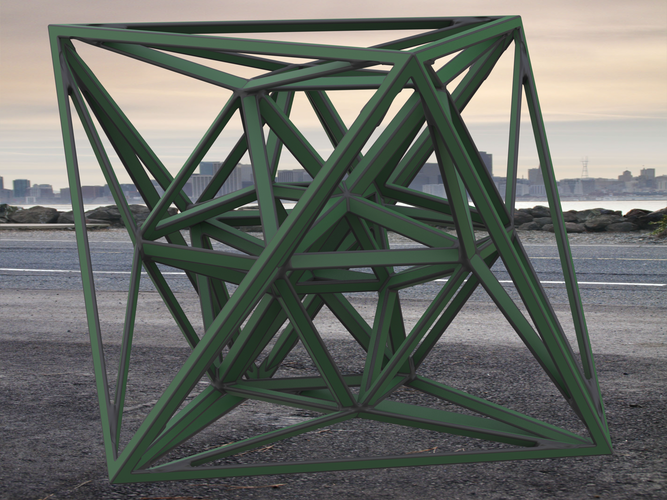 Wireframe Shape Geometric 24-Cell