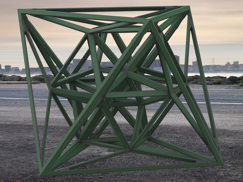 Wireframe Shape Geometric 24-Cell
