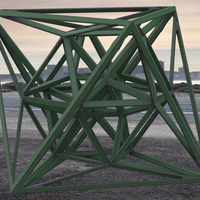 Wireframe Shape Geometric 24-Cell - Thumbnail 11