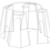 Plastic Stool Small Bench - Thumbnail 1