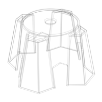Plastic Stool Small Bench - Thumbnail 3