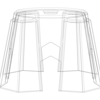 Plastic Stool Small Bench - Thumbnail 7