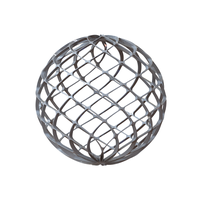 Wireframe Shape Geo Complex Twisted Sphere - Thumbnail 2