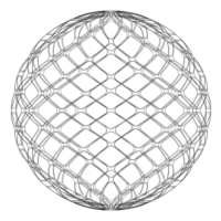 Wireframe Shape Geo Complex Twisted Sphere - Thumbnail 9