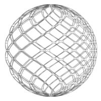 Wireframe Shape Geo Complex Twisted Sphere - Thumbnail 10