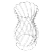 White Plastic Decorative Vase - Thumbnail 8