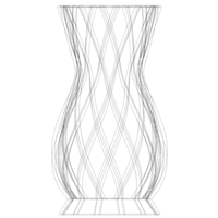 White Plastic Decorative Vase - Thumbnail 11