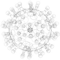 Virus Shaped Stress Ball 5 Inch - Thumbnail 3