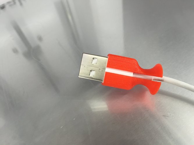 Apple USB-Connector Anti-Bending Thing 3D Print 54372