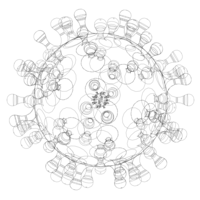 Virus Shaped Stress Ball 5 Inch - Thumbnail 4