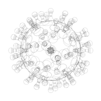Virus Shaped Stress Ball 5 Inch - Thumbnail 9