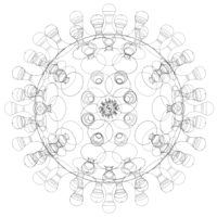 Virus Shaped Stress Ball 5 Inch - Thumbnail 10